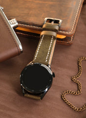 Pueblo Huawei Watch Leather Strap - Green