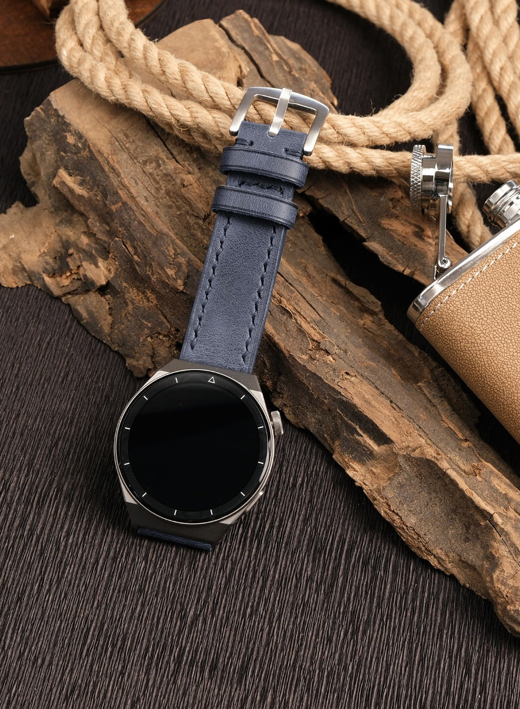 Garmin Watch Tiana Leather Strap - Blue