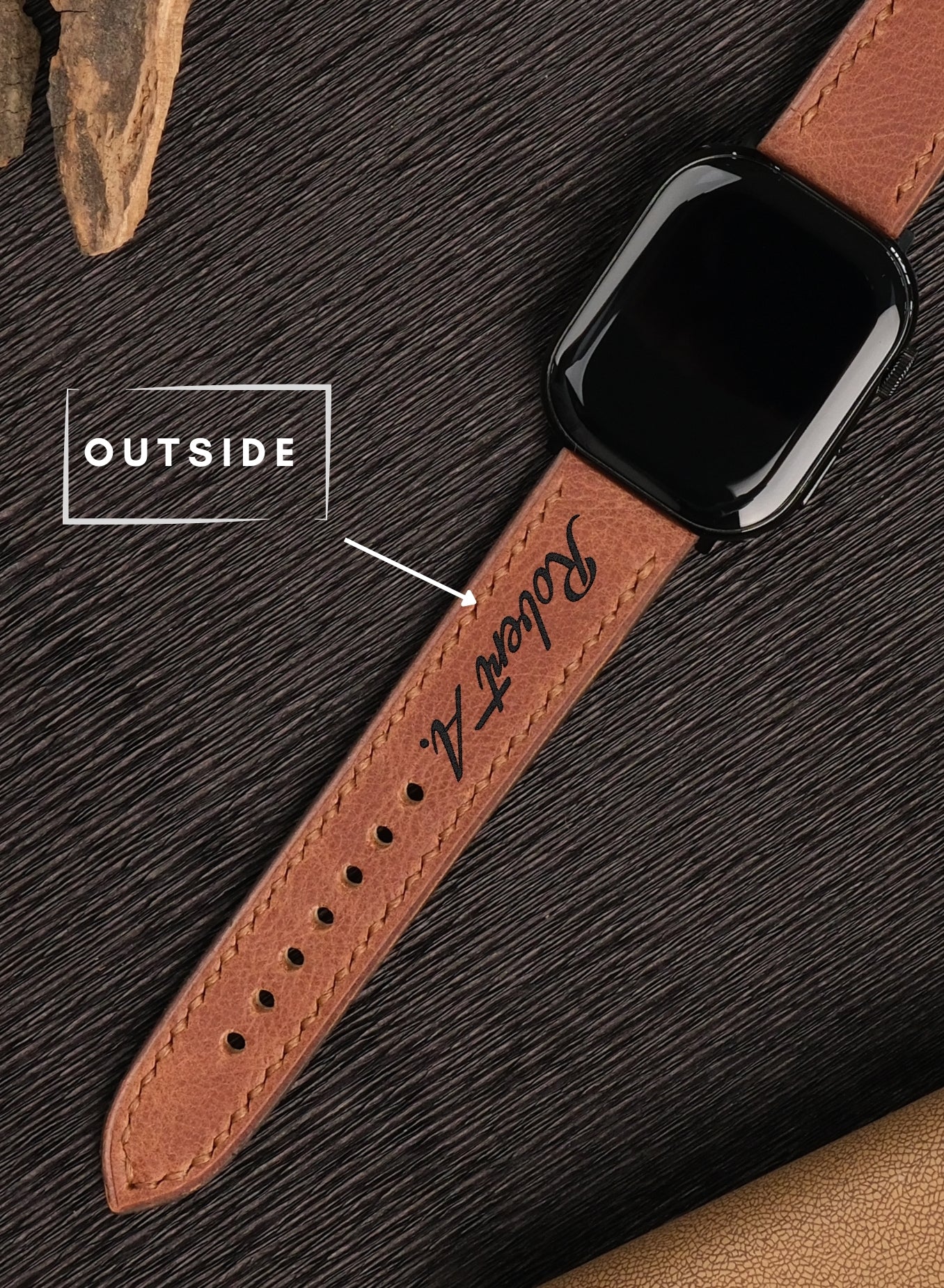 Apple Watch Tiana Leather Strap - Tan