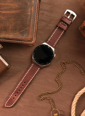 Pueblo Huawei Watch Leather Strap - Brown