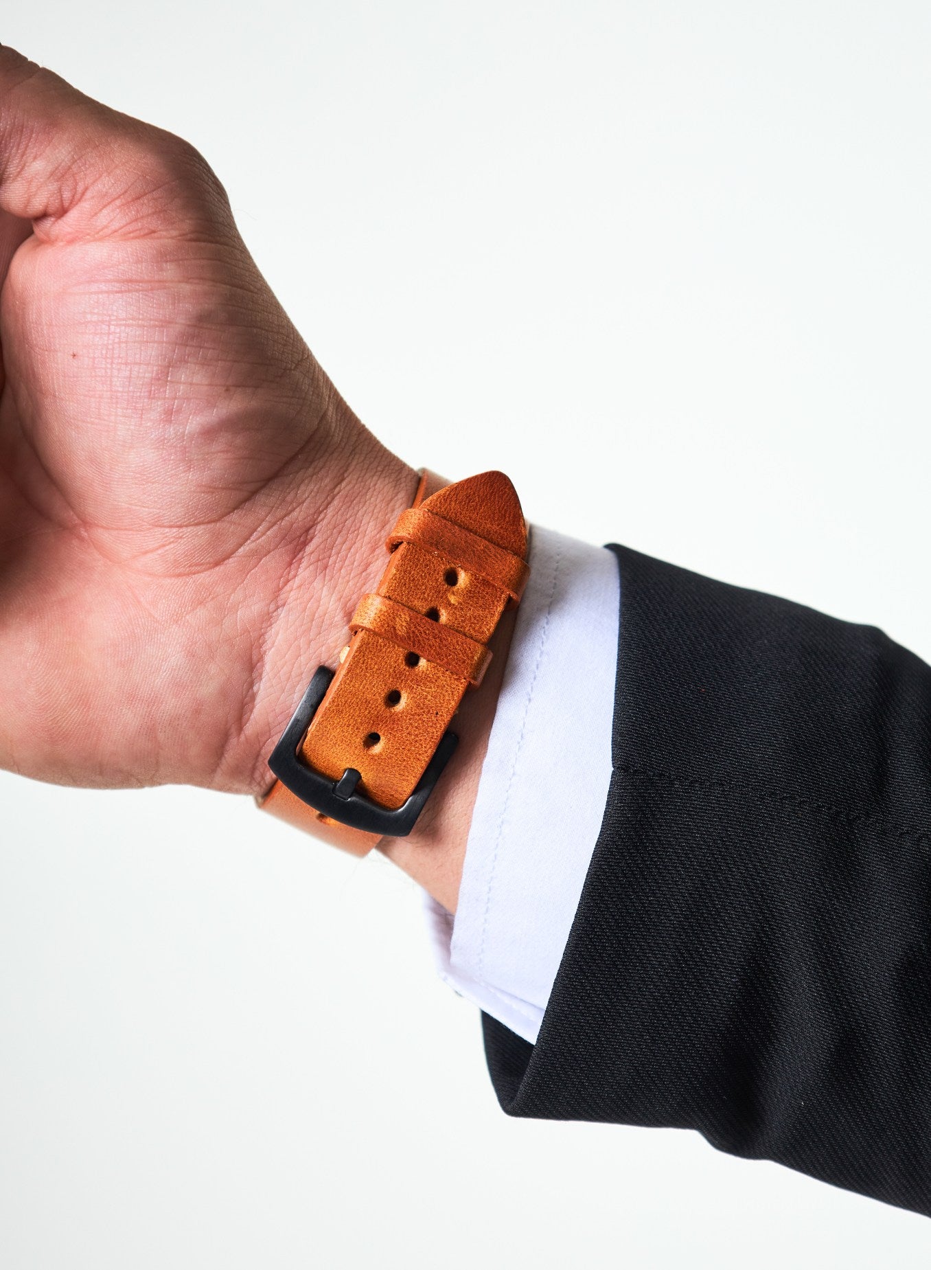 Apple Watch Musap Leather Strap - Camel
