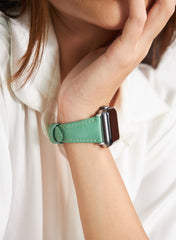 Kamhis Apple Watch Women Leather Strap - Green