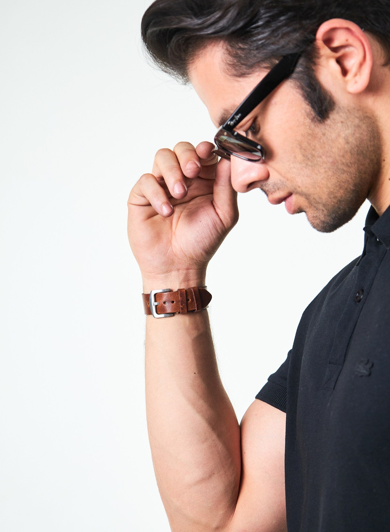 Apple Watch Musap Leather Strap - Brown