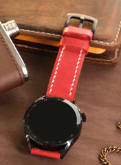 Pueblo Huawei Watch Leather Strap - Red