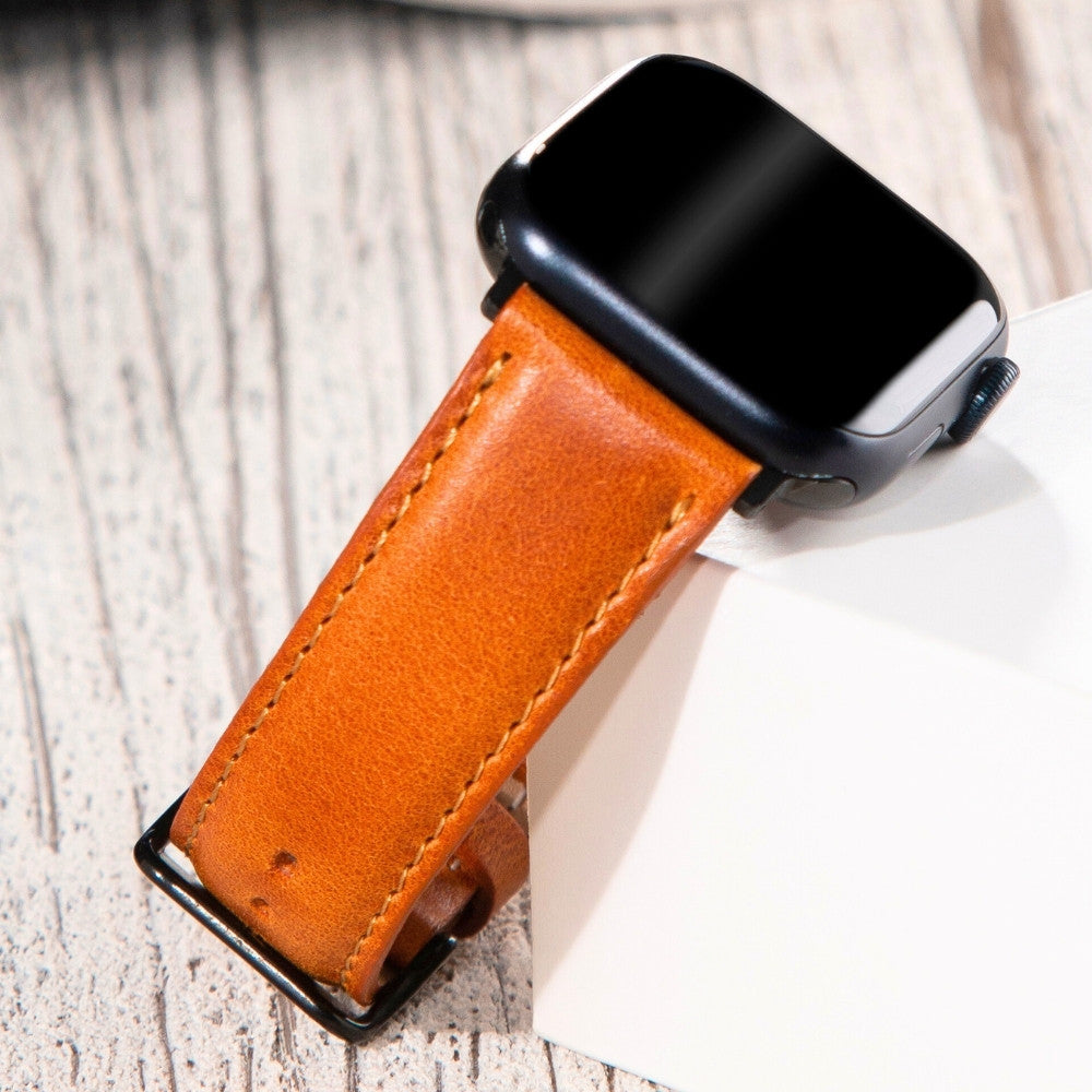 Apple Watch Deri Kordon Taba - Fullup - vagave