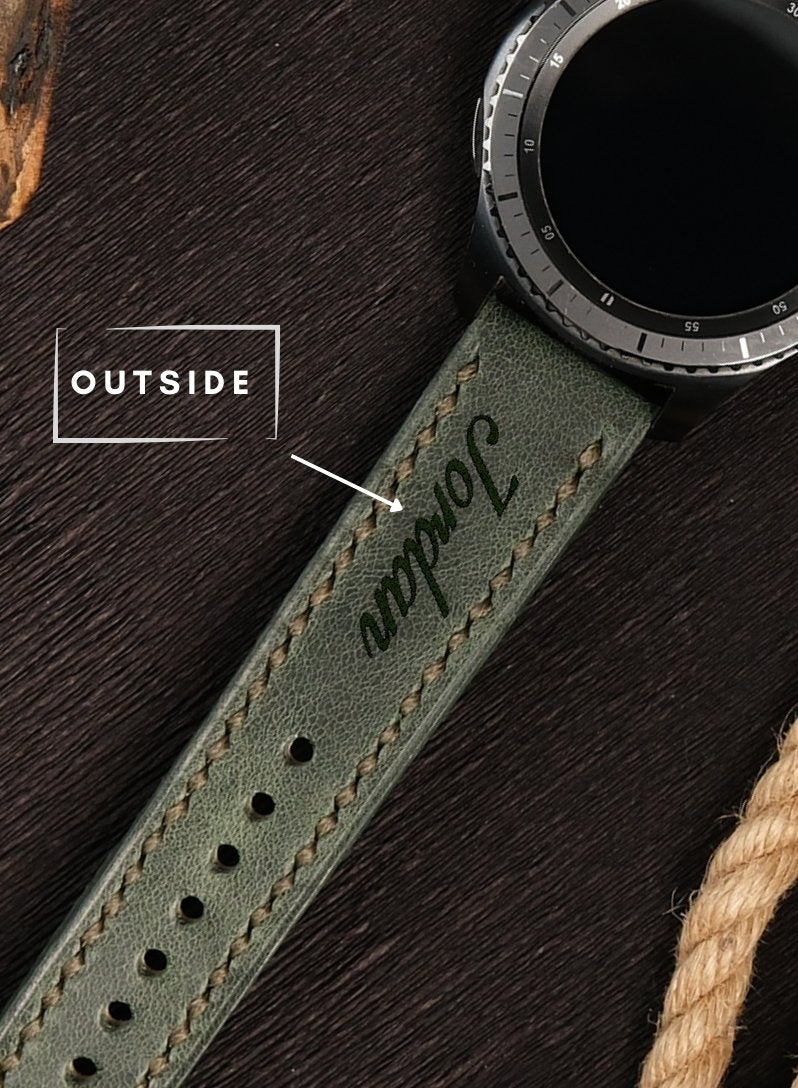 Garmin Watch Tiana Leather Strap - Green