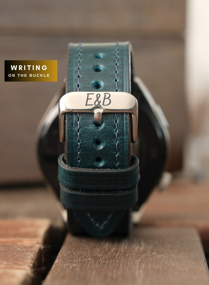 Classic Watch Buttero Leather Strap - Blue