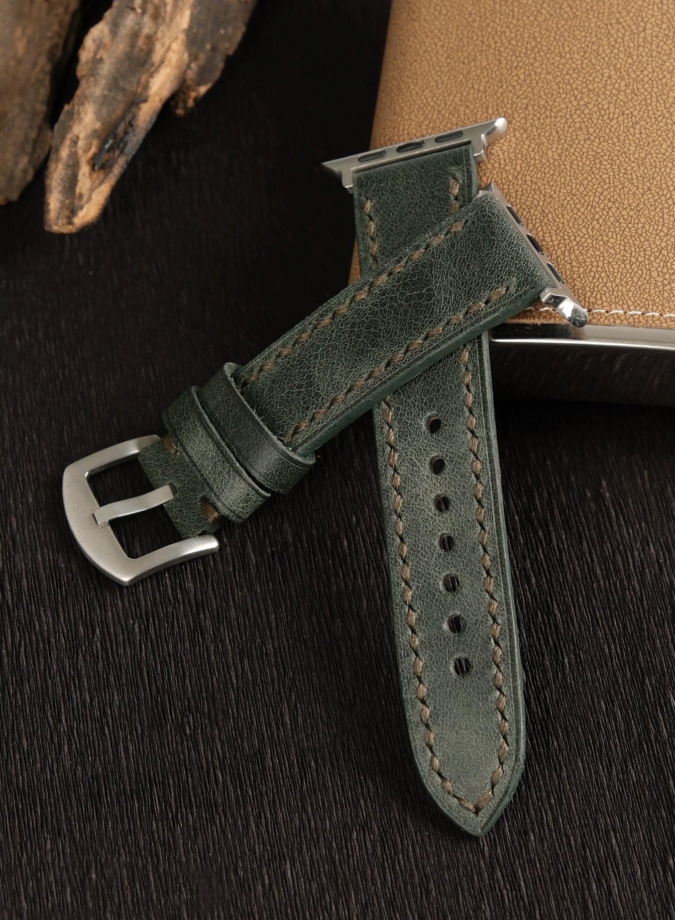 Apple Watch Tiana Leather Strap - Green
