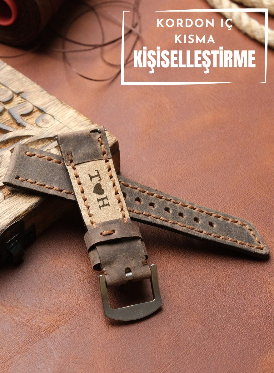 Classic Watch Berdik Leather Strap - Brown