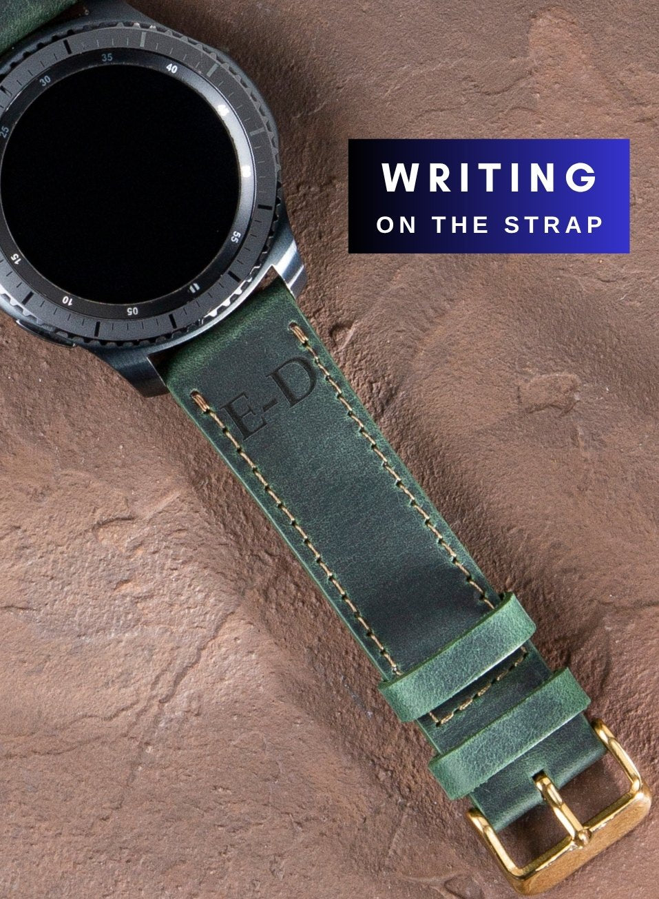 Classic Watch Crazy Leather Strap - Green