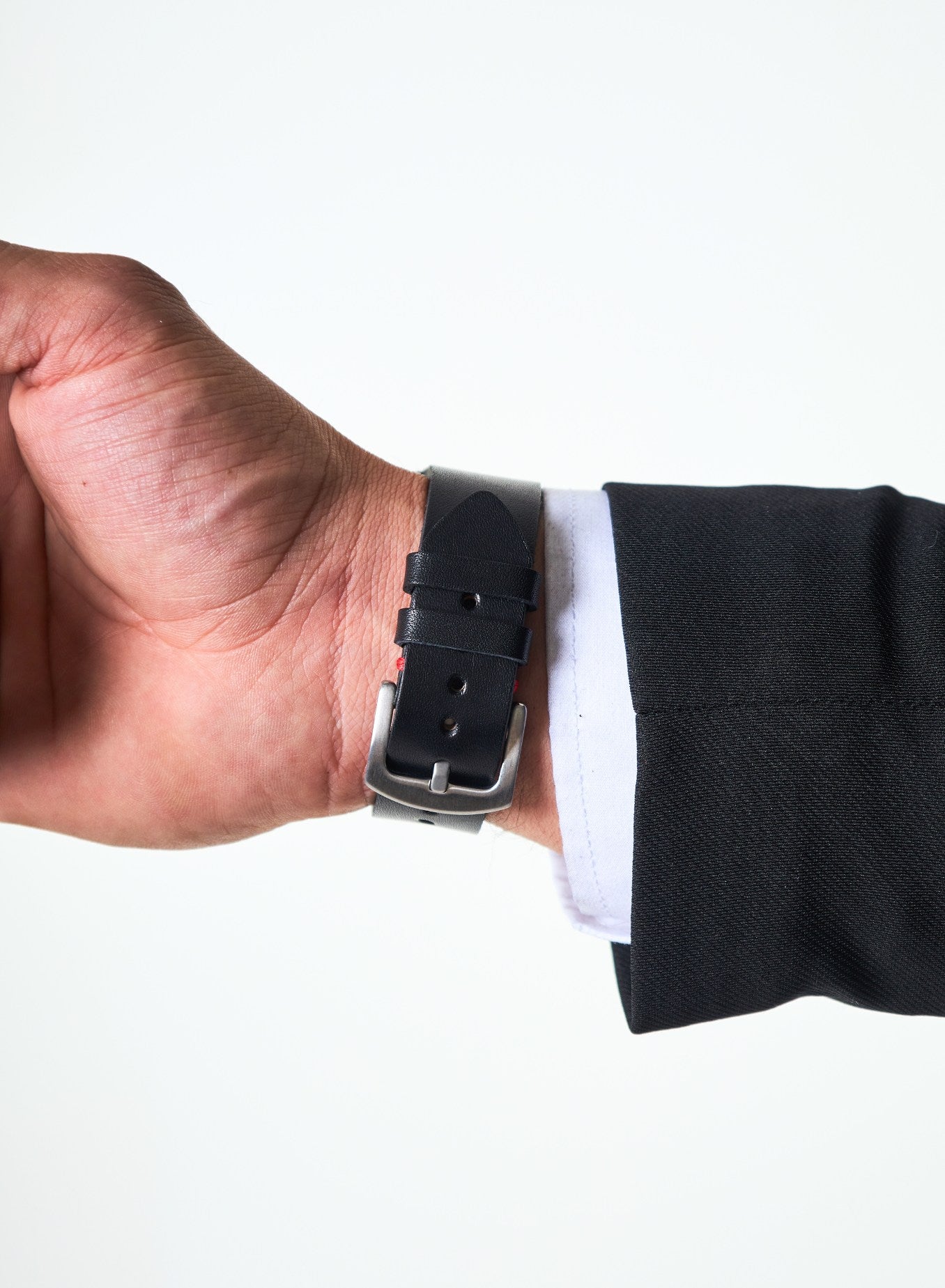 Apple Watch Musap Leather Strap - Black
