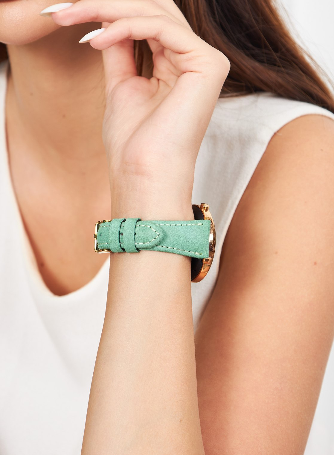 Kamhis Huawei Watch Women Leather Strap - Green