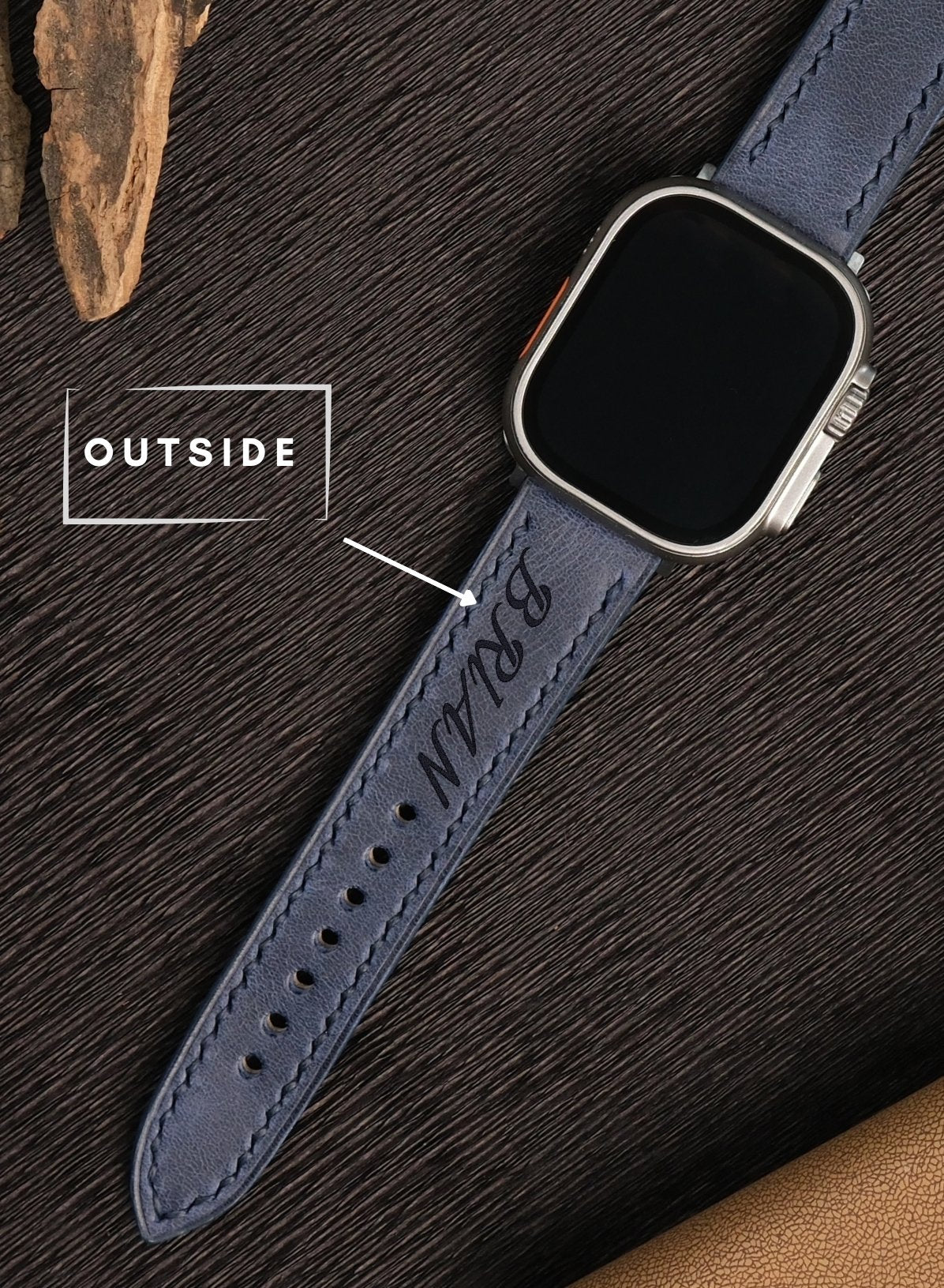 Apple Watch Tiana Leather Strap - Blue