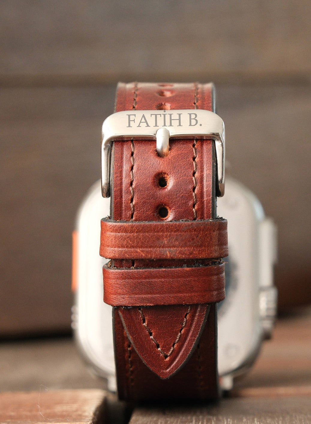 Apple Watch Buttero Leather Strap - Brown