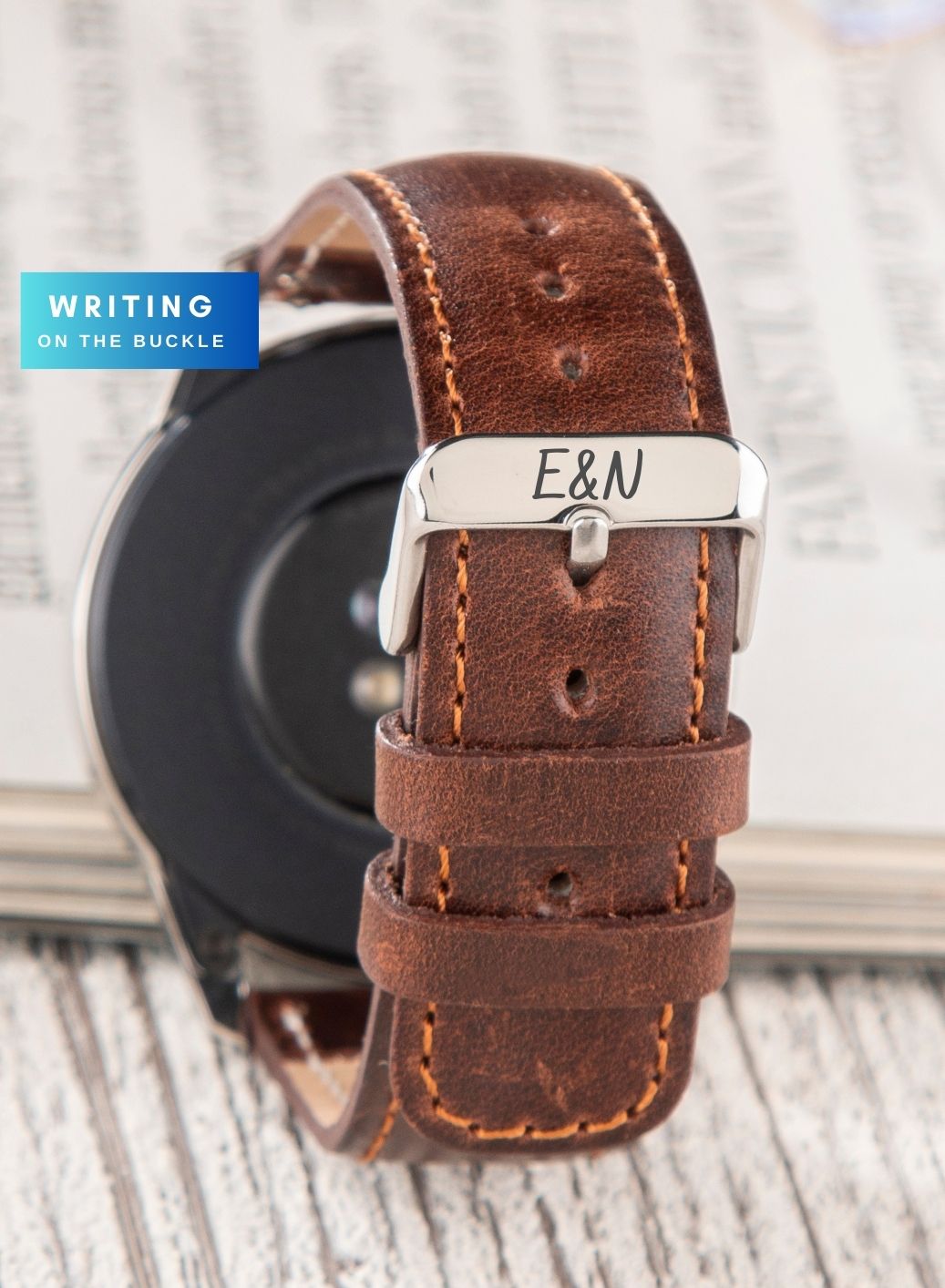 Garmin Watch Fullup Leather Strap - Brown