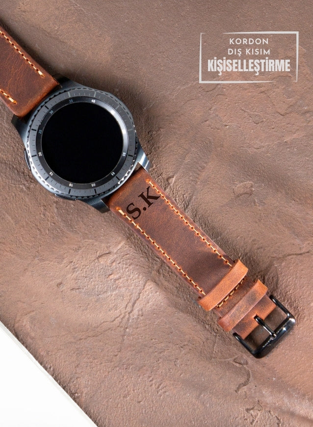 Garmin Watch Crazy Leather Strap - Tan