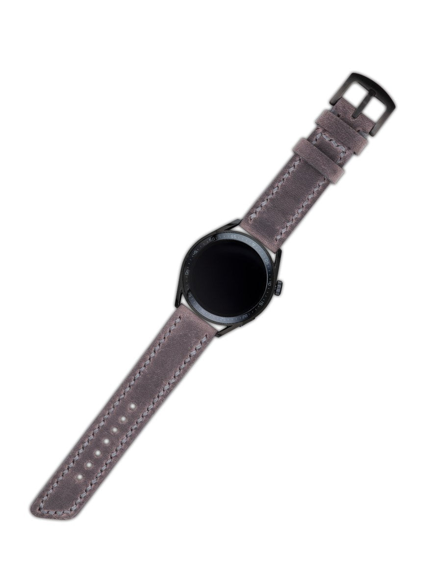 Classic Watch Berdik Leather Strap - Gray