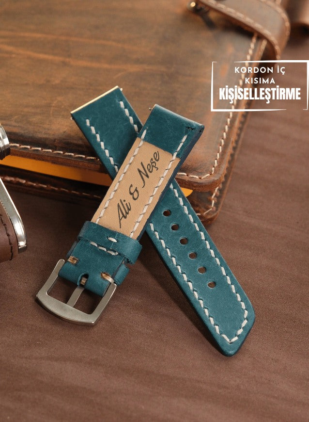 Samsung Watch Pueblo Leather Strap - Blue