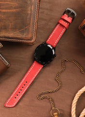 Pueblo Huawei Watch Leather Strap - Red