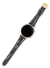 Crop Huawei Watch Women Leather Strap - Green