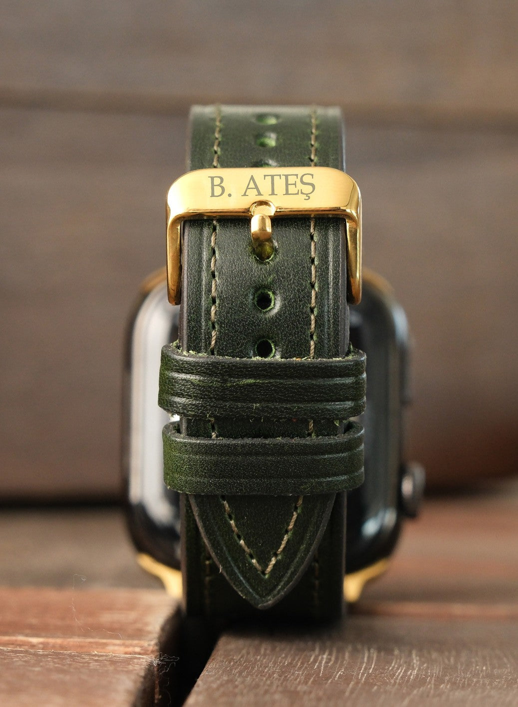 Apple Watch Buttero Leather Strap - Green