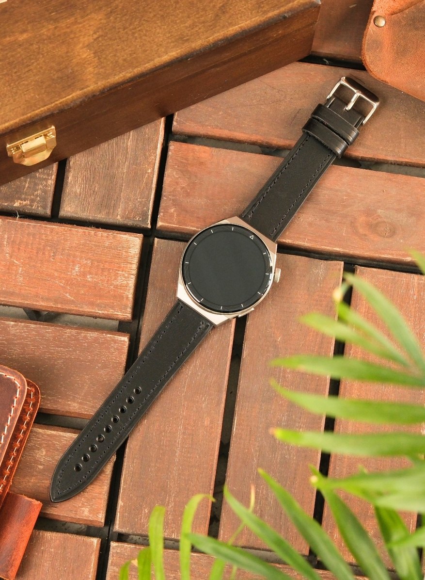 Classic Watch Buttero Leather Strap - Black