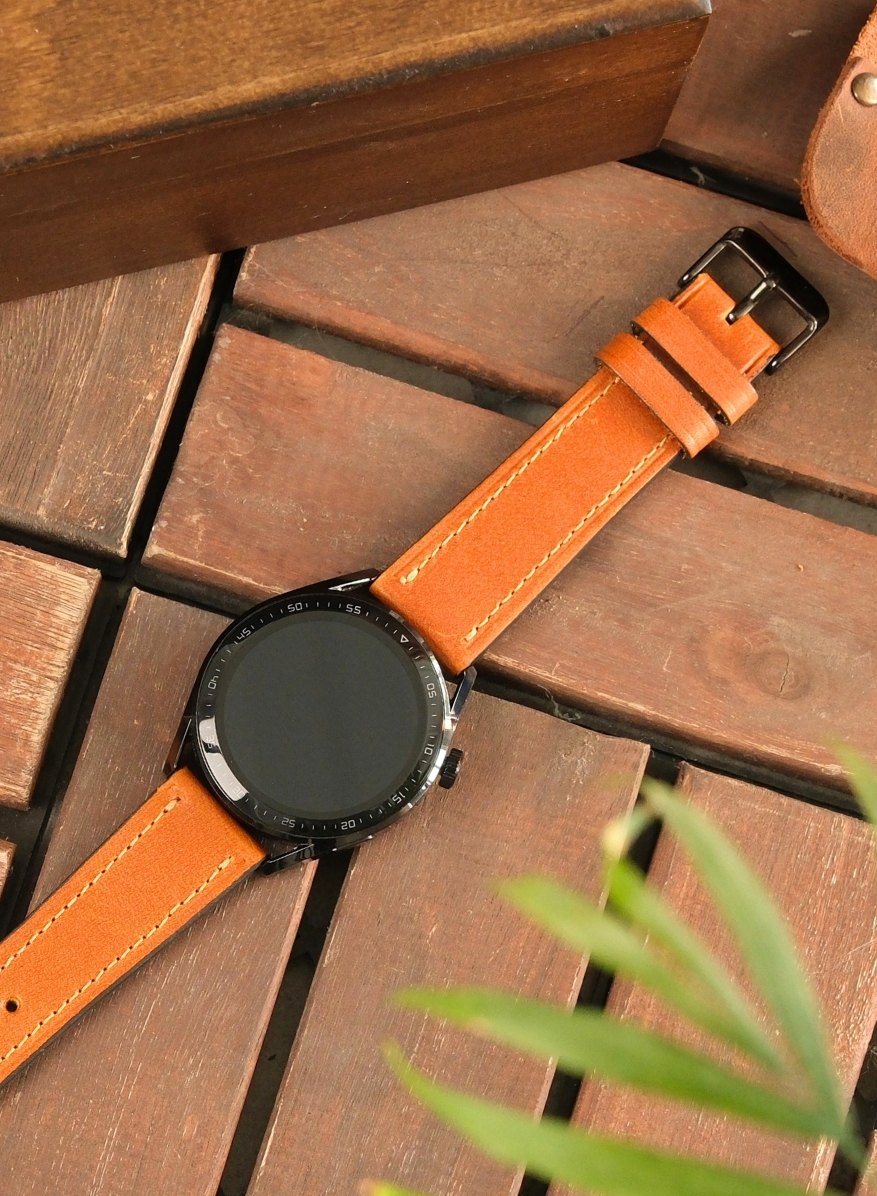 Garmin Watch Buttero Leather Strap - Camel