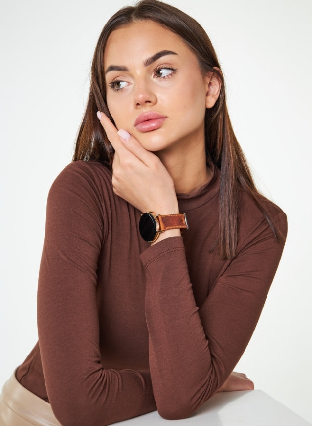 Garmin Watch Crazy Leather Strap - Camel