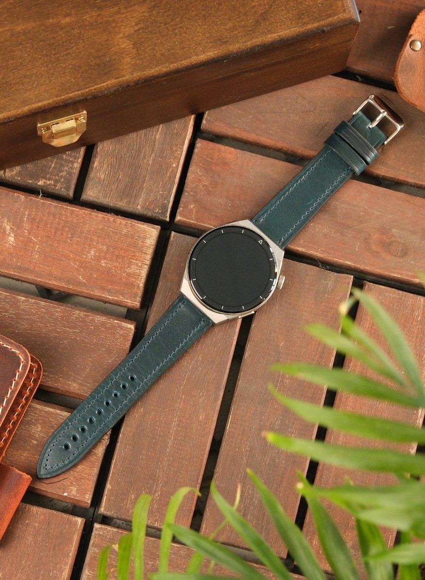 Classic Watch Buttero Leather Strap - Blue