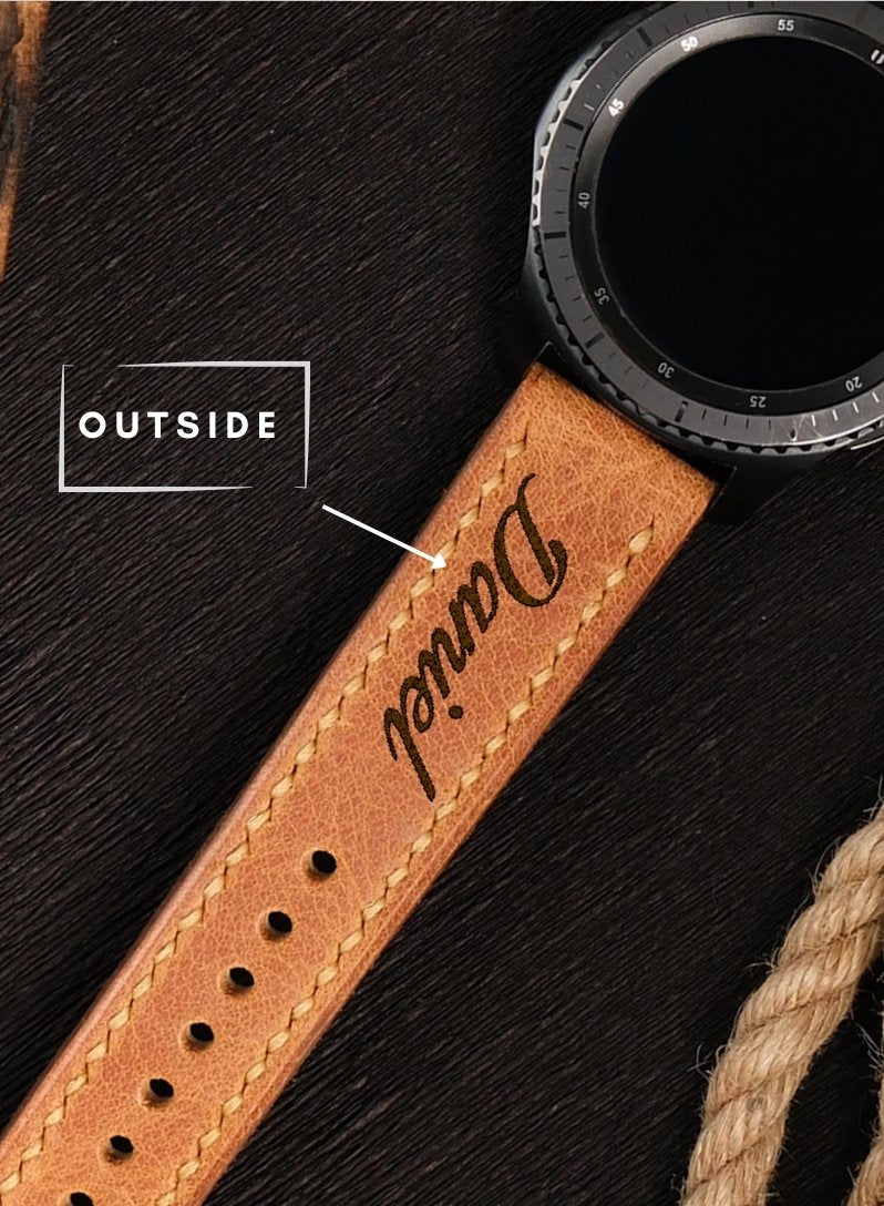 Garmin Watch Tiana Leather Strap -Camel