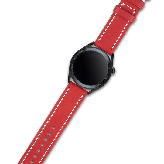 Pueblo Huawei Watch Leather Strap - Red