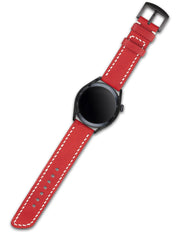 Pueblo Huawei Watch Leather Strap - Red