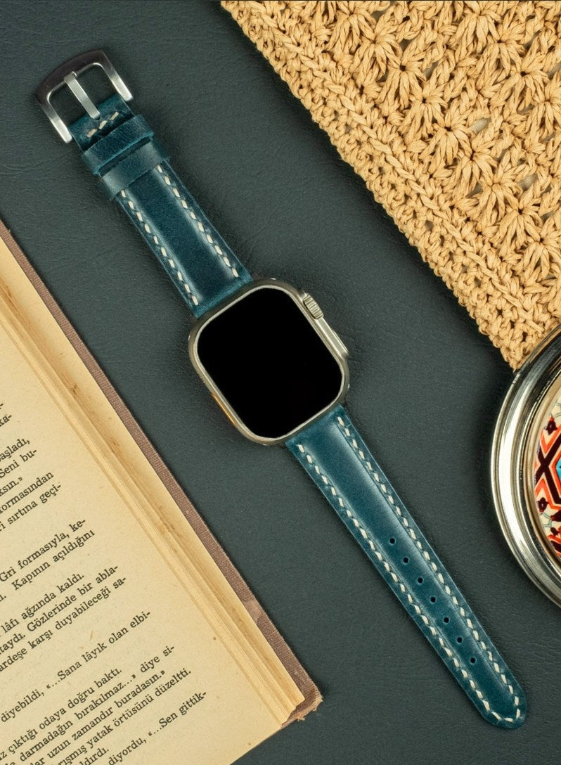 Apple Watch Zuvart Leather Strap - Oil