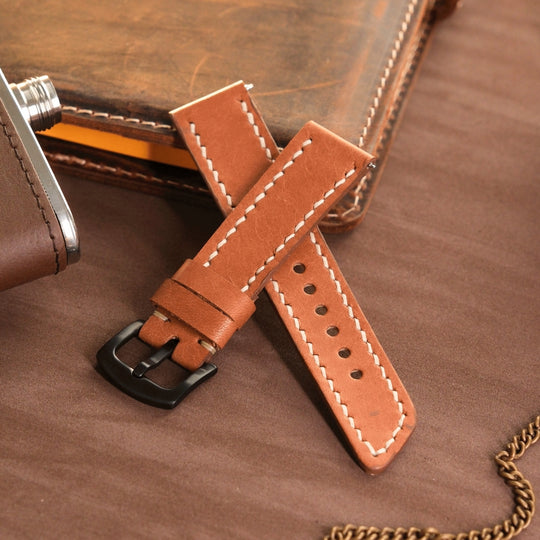 Pueblo Huawei Watch Leather Strap - Camel