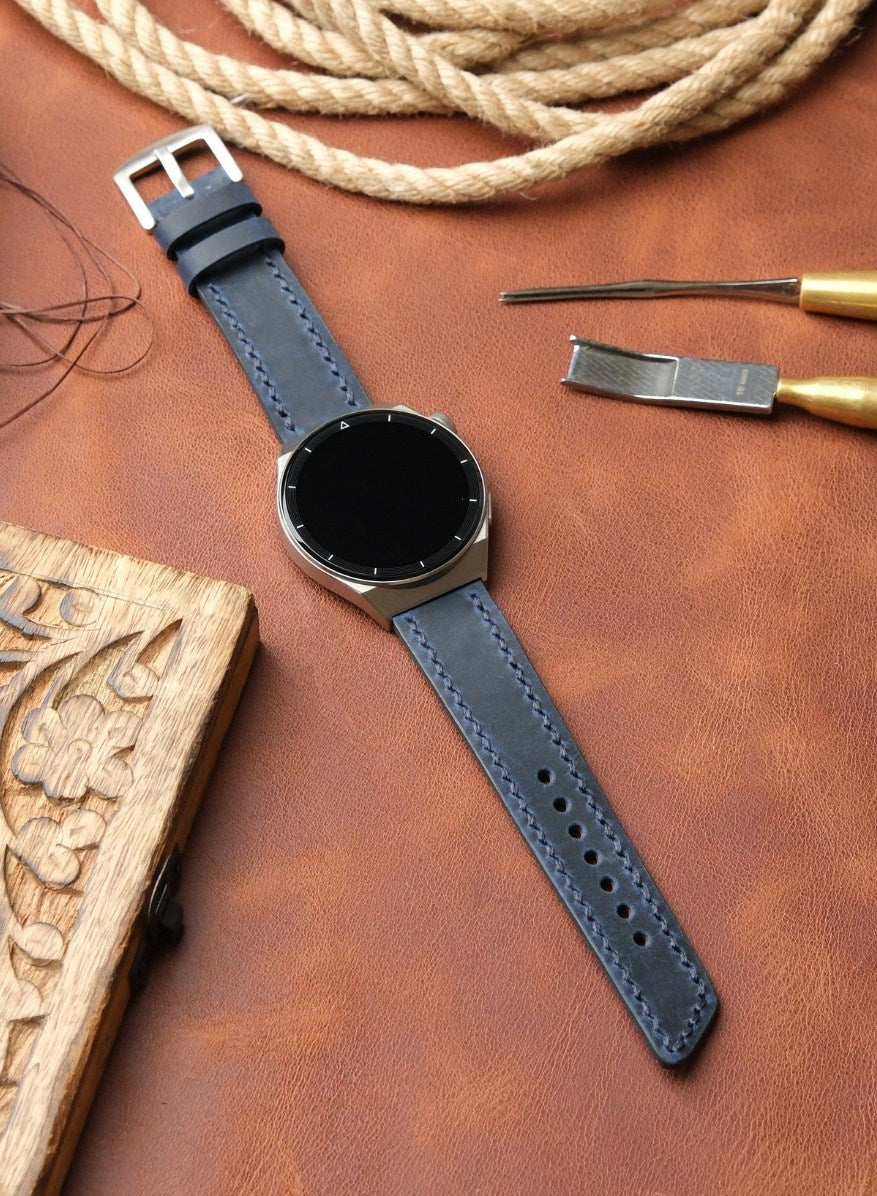 Classic Watch Berdik Leather Strap - Blue