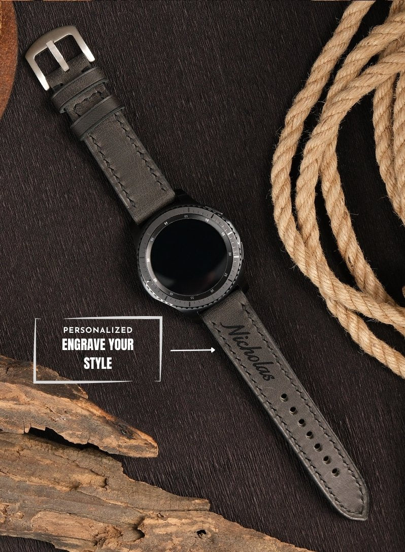 Garmin Watch Tiana Leather Strap - Black