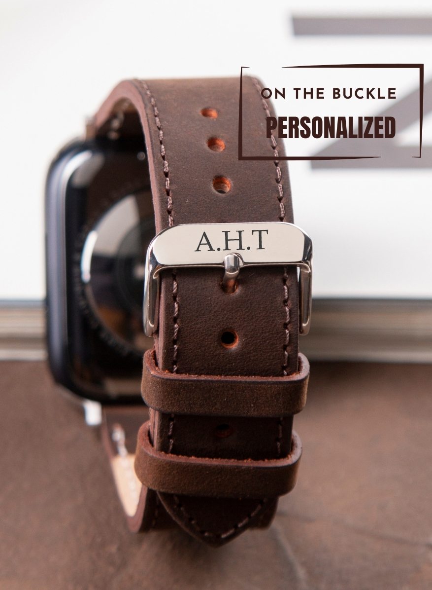 Apple Watch Crazy Leather Strap - Brown