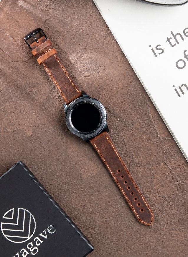 Garmin Watch Crazy Leather Strap - Tan