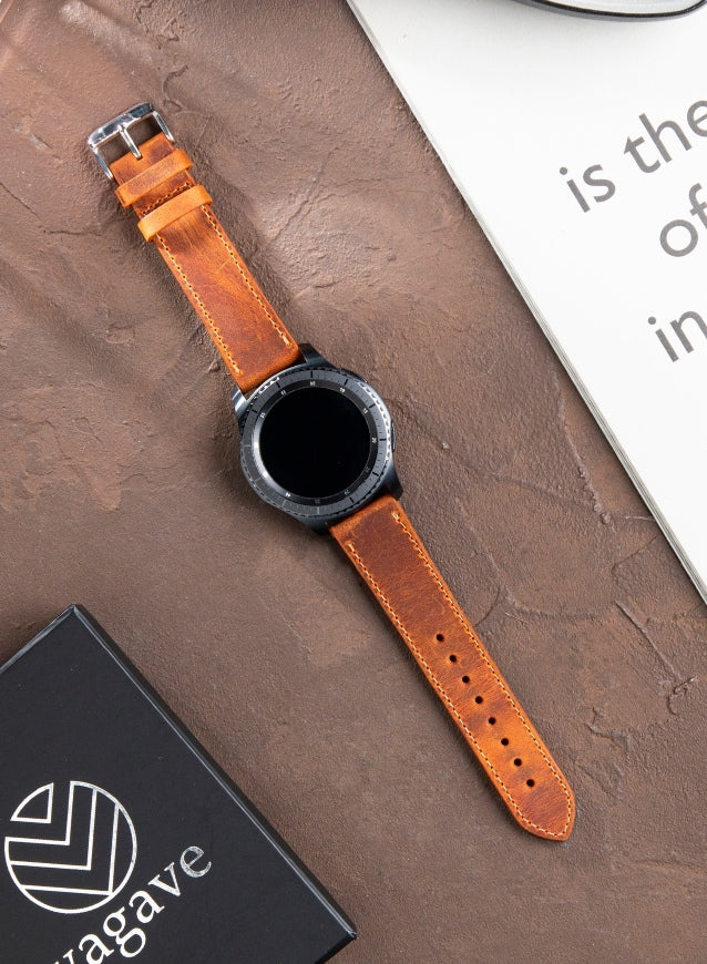 Garmin Watch Crazy Leather Strap - Camel