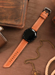 Pueblo Huawei Watch Leather Strap - Camel