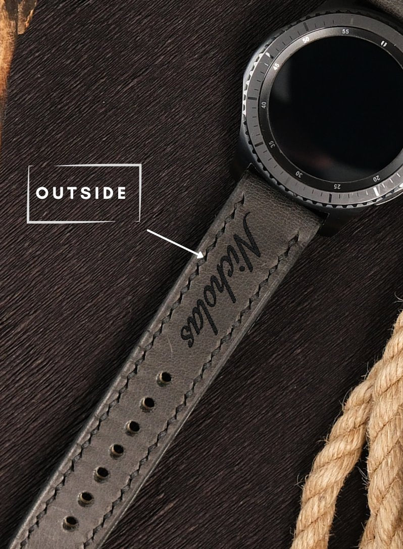 Garmin Watch Tiana Leather Strap - Black