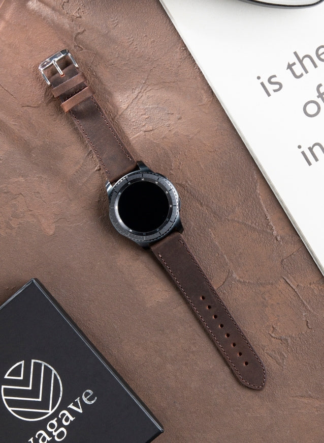 Garmin Watch Crazy Leather Strap - Brown
