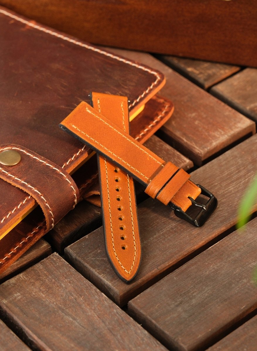 Garmin Watch Buttero Leather Strap - Camel