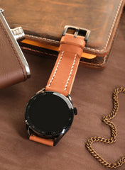 Pueblo Huawei Watch Leather Strap - Camel