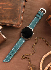 Pueblo Huawei Watch Leather Strap - Blue