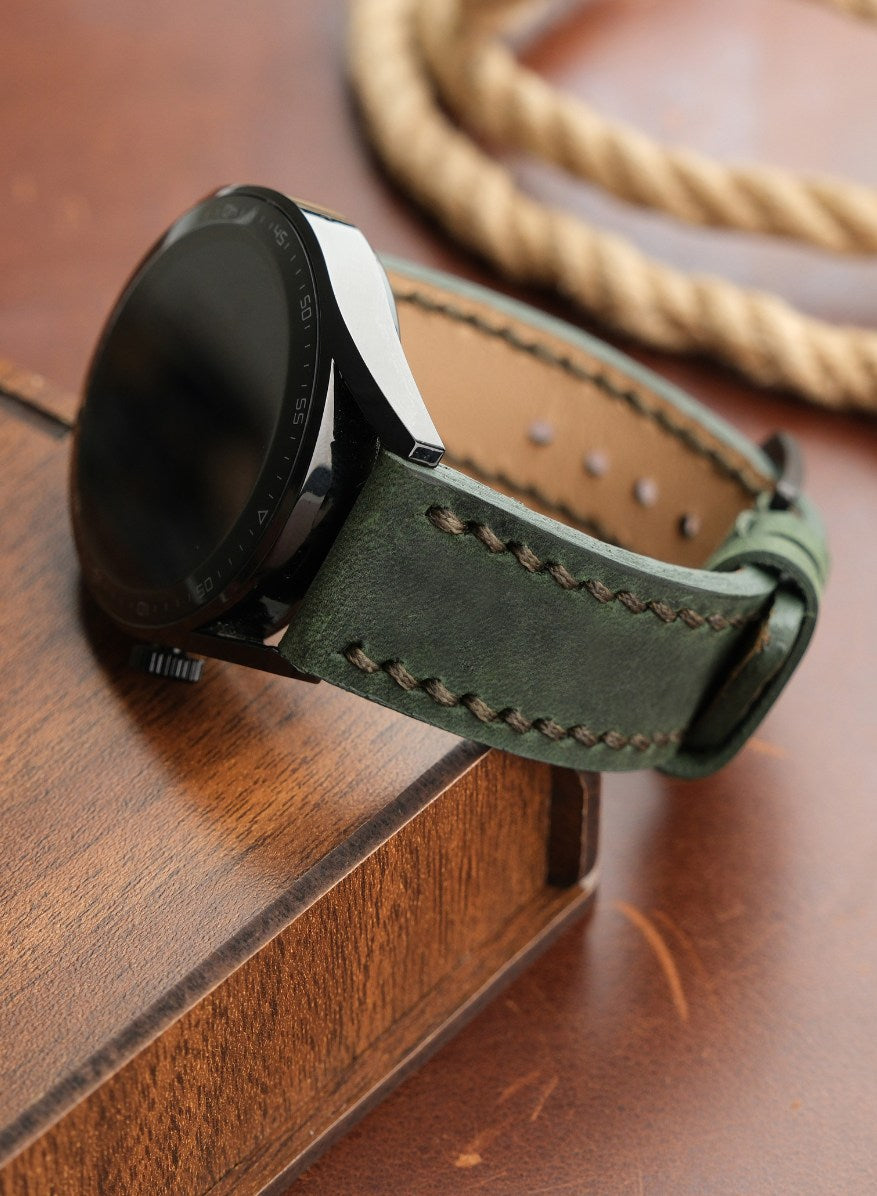Samsung Watch Berdik Leather Strap - Green